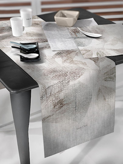 Saint Clair 3043 Plastic Grey Placemat 45x33cm 4 Pieces