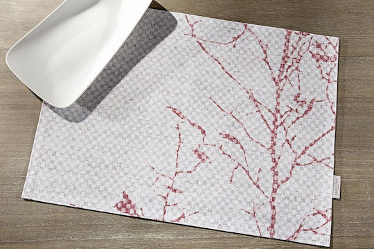 Saint Clair 3003 Plastic Placemat Red 45x33cm 4 Pieces