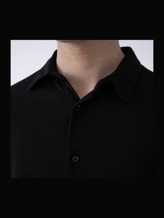 Long-Sleeve Shirt in Regular Fit Black