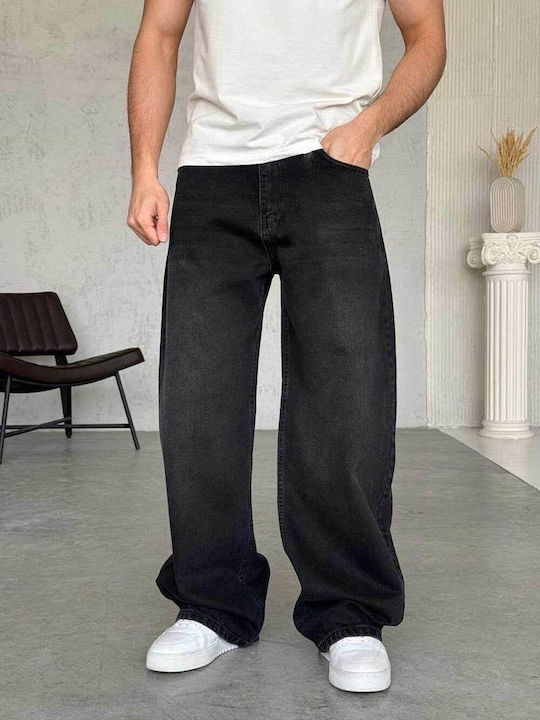 Мъжки Дънки Loose Baggy Кройка Черни