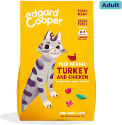 Edgard Cooper Fresh Grain-Free Dry Food for Adult Neutered Cats with Turkey / Chicken / Meat / Salmon 0.325kg