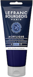 Lefranc & Bourgeois 80 ml Фина акрилна боя 095 Фталоцианиново синьо Серия 2
