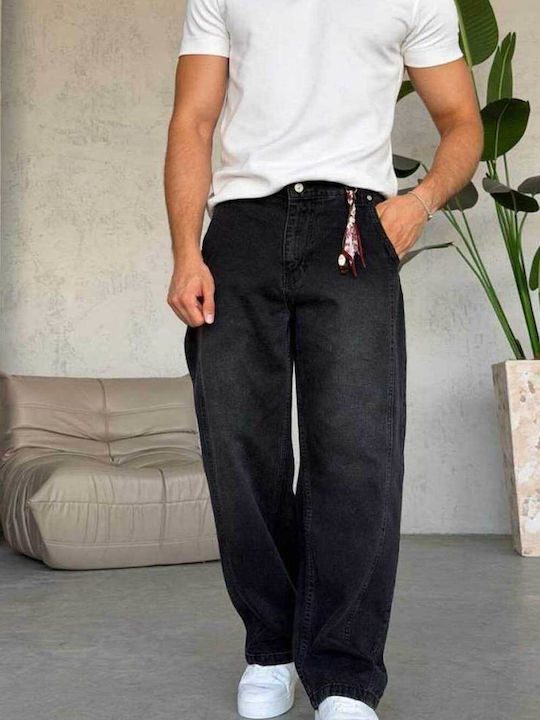 Мъжки дънки Loose Baggy Fit Черни