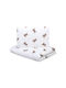 Sensillo Baby-Bettwäsche-Set mit Kissenbezug Teddy Beige 100 x 135 cm