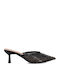 Mules with a Heel in Black