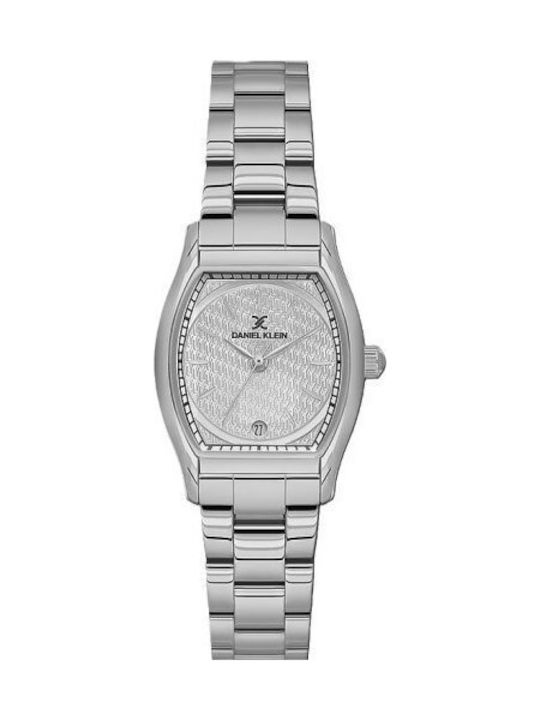 Women's Battery-Powered Watch with Silver Metal Bracelet