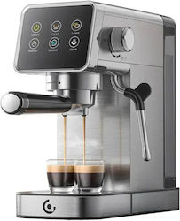 Amzchef Espresso Machine 1350W 20bar Pressure Silver CE-AZ-EM1507-SV