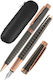 Stift und Federhalter Rose Noir + Lederetui in Box Online