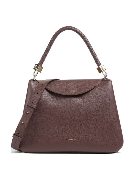 Tiggy Leather Women's Shoulder Bag Burgundy