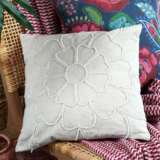 S-f Bellissima Sofa Cushion in 100% Cotton Naturel 45x45cm