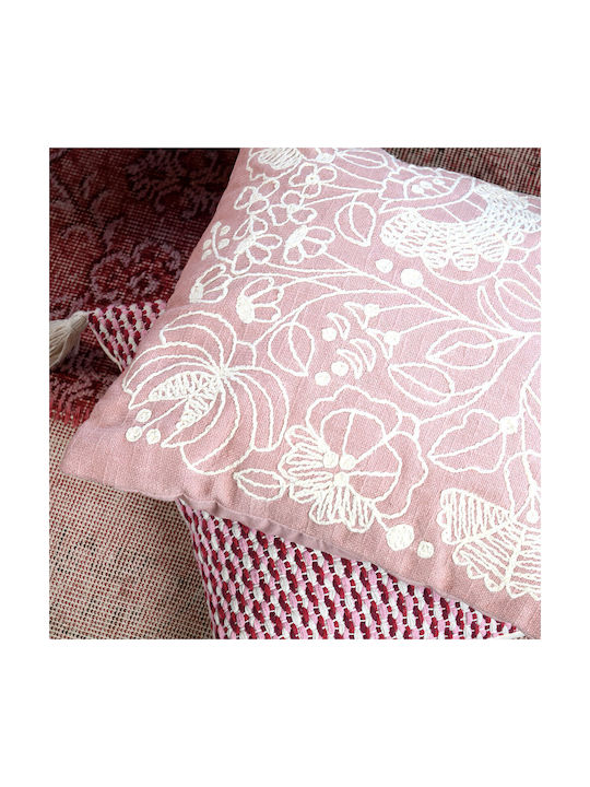 S-f Bellissima Sofa Cushion in 100% Cotton Rose...