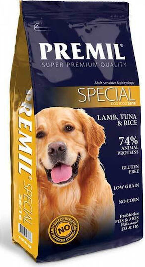 Special 2.5kg Dry Dog Food Gluten Free, With Low Grains for Adult Dogs with Lamb, Tuna, Rice and Meat
