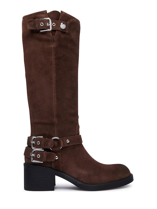 Guess Braune Damenlederstiefel
