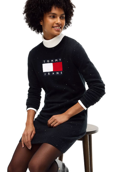 Tommy Hilfiger Mini-Abendkleid Rot-Weiß-Schwarz