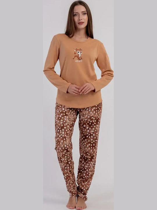 Vienetta Secret Winter Women's Cotton Pyjama Se...