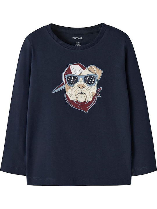 Name It Bluză pentru Copii cu Mânecă Lungă Navy...
