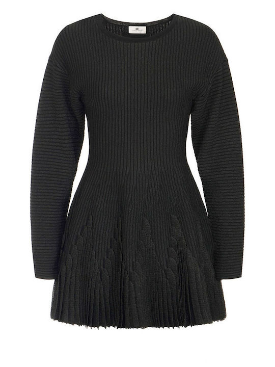 Mini Knitted Black Dress