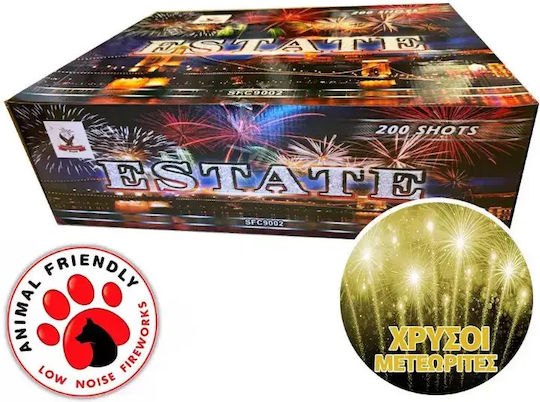 Kanellopoulos Fireworks Въздушен Фойерверк с Продължителност 34 Секунди Златист