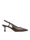 Adan Pointed Toe Heels with Strap Brown