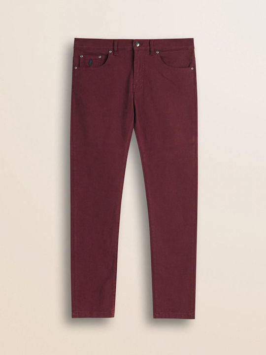 Pantaloni bărbătești Slim Fit Merlot