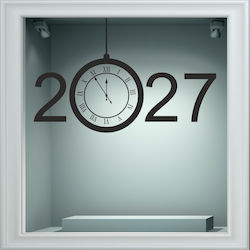 Αυτοκόλλητο Βιτρίνας - 2027 - Καφέ