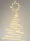 Illuminated Christmas Decorative Plastic Tree with Light Tube 108 cm for Outdoor Use Electric Power TREE