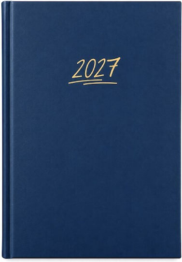 Ekdoseis Planogramma Daily Diary 2027 Blue 14x21cm