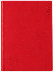 Ekdoseis Planogramma Daily Diary 2027 Red 17x24cm