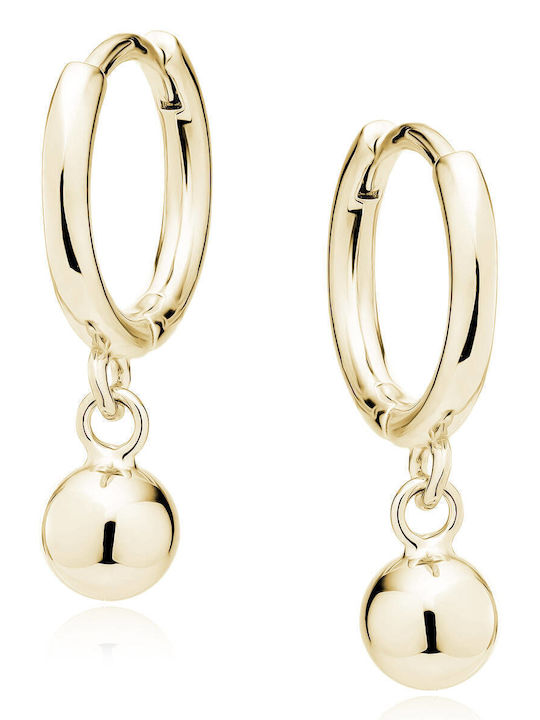 Lysea Virelia Women's Hoop Earrings 925 Sterling Silver Gold Colored
