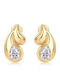 Lysea Women's Elythra Earrings 925 Silver Gold Moissanite
