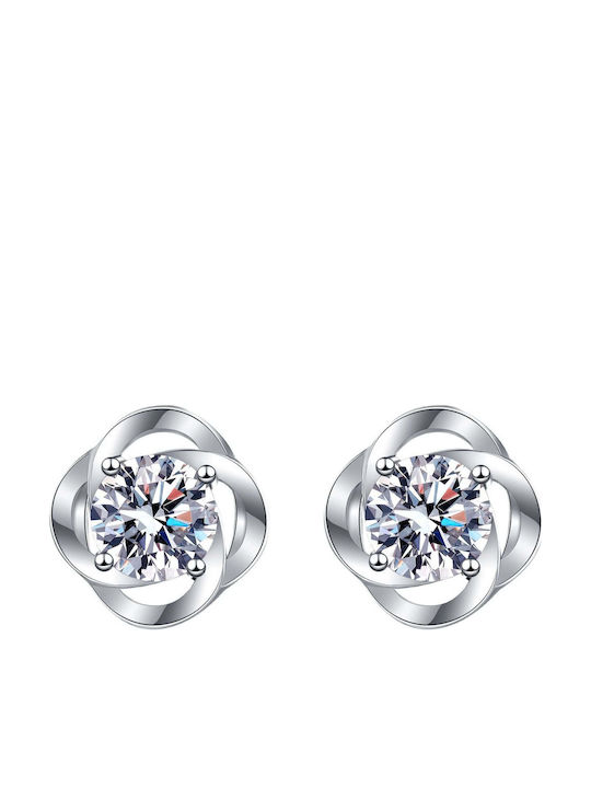 Lysea Women's Earrings Vela 925 Silver Silver Moissanite Lysea Women's Earrings Vela 925 Silver Silver Moissanite