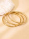 Lysea Women's Set of Cuff Bracelets in Gold-Plated Steel