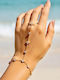 Lysea Women's Gold-Plated Steel Chain Bracelet