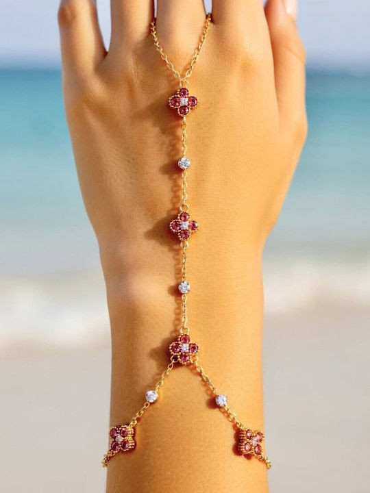 Lysea Women's Leather Chain Bracelet