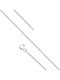 Lysea Women's Silver Chain Bracelet with Flower Design 19cm