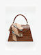 Leather Women's Satchel Bag Brown