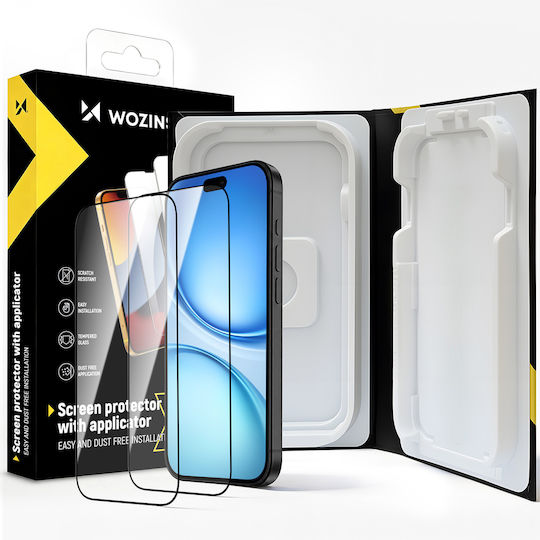 Wozinsky Easyfit прозрачно закалено стъкло за iPhone 17 / 16 Pro, 2 броя 5907769395833