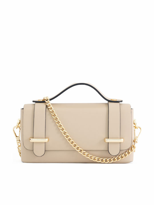 Papageorgiou Beige Leather Women's Shoulder Bag