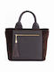 Grey Leather Women's Shoulder Bag