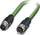 Phoenix Contact U/UTP Cat.5 (100Mbps) Ethernet Network Cable 12m Green