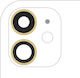 Back Camera Lens Bracket & Bezel Iphone 11 2 Piece Set Aftermarket Plus Yellow