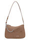 Fabric Women's Shoulder Bag Beige