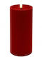 Χριστουγεννιάτικο Κερί Led 013.839965 7,5x15cm Red