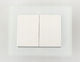 Harry Potter Recessed Double Wall Switch Without Frame White
