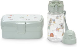 Interbaby Set de Masă pentru Copii din Plastic 0,35 l Verde Interbaby Set de Masă pentru Copii din Plastic 0,35 l Verde