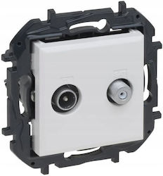 Legrand Niloe TV-Antennen-Endsteckdose in Weiß ...