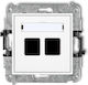 Karlik Antenna Socket in White 25MGM-2P