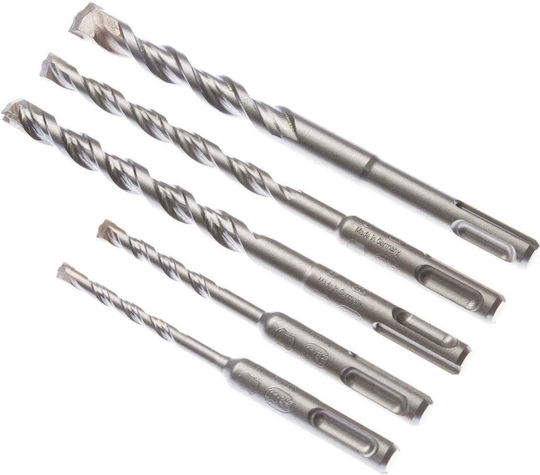 Forte Set mit 5 Bohrern mit SDS-Plus-Schaft für Baumaterialien