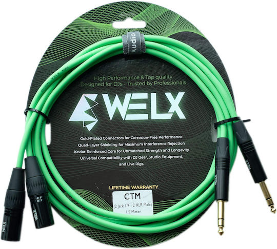 Welx Cablu XLR Mamă - XLR Mamă Negru 1,5 m CTM-SERIE-1.5M