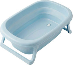 Tega Baby Klappbare Baby-Badewanne mit Thermometer Blau